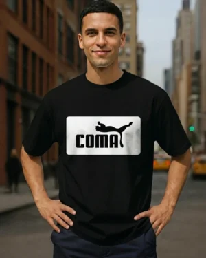 Coma Puma Parody Graphic T-shirt